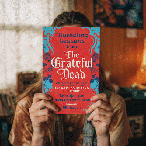 Animated square ad cycling through fan-art takes on the book cover